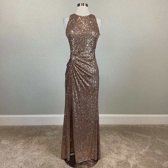 Elegant Sequin Evening Gown
